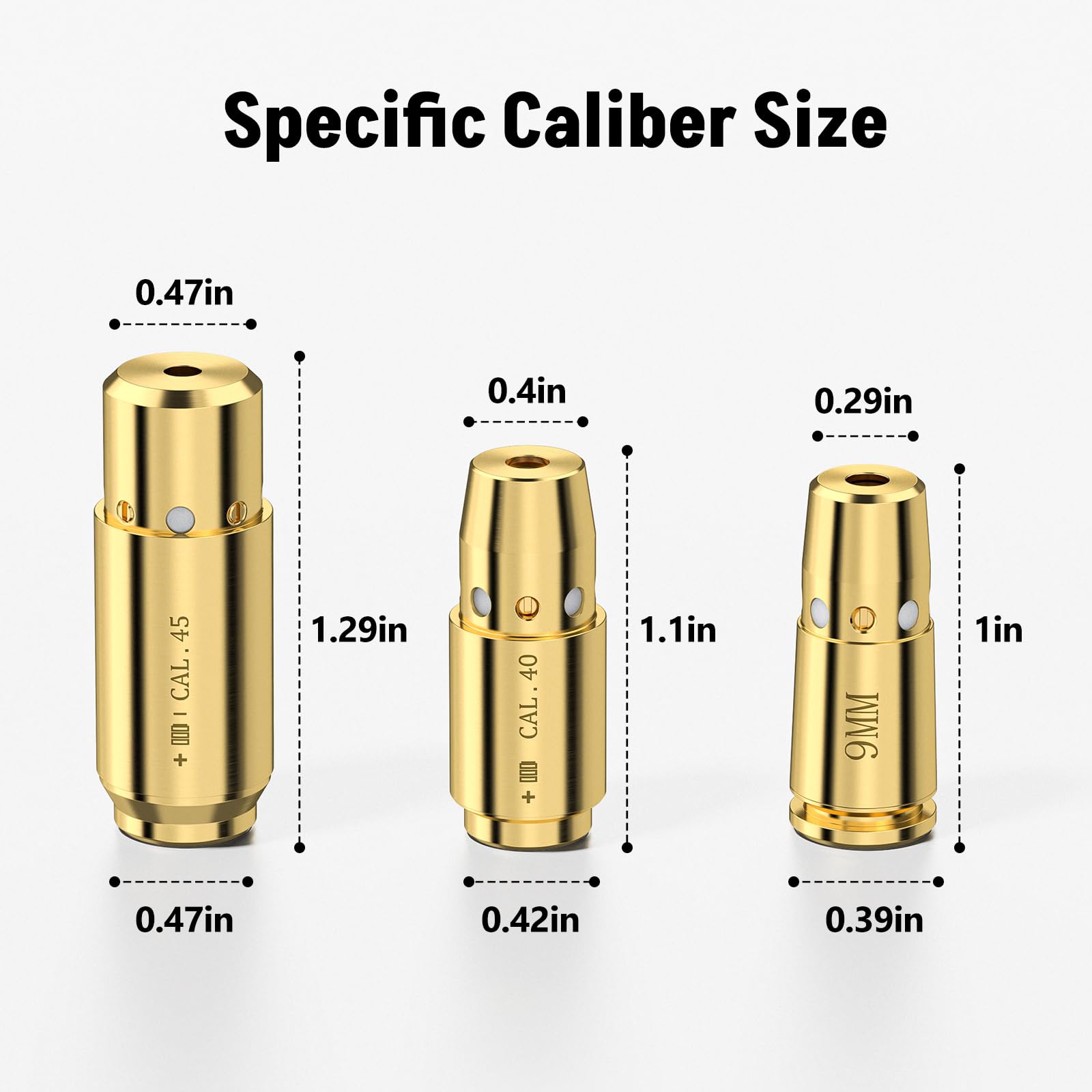 3Pcs Laser Bore Sight 9MM .40  - огляд і ціна Laser Boresighter Kit