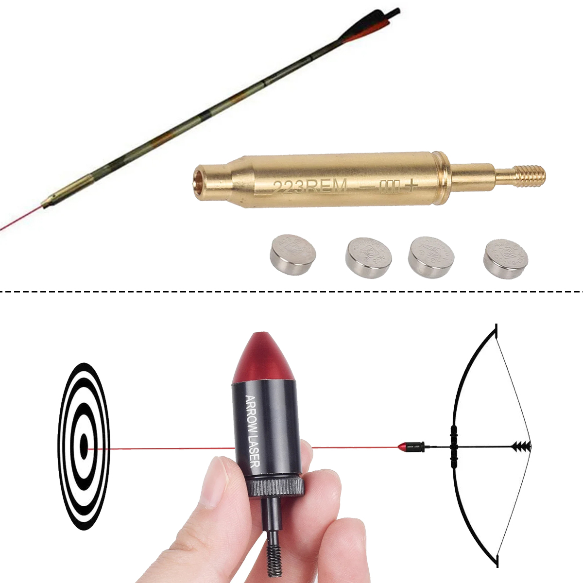 Tactical Archery .223 REM Red  - огляд і ціна Laser Boresighter Kit