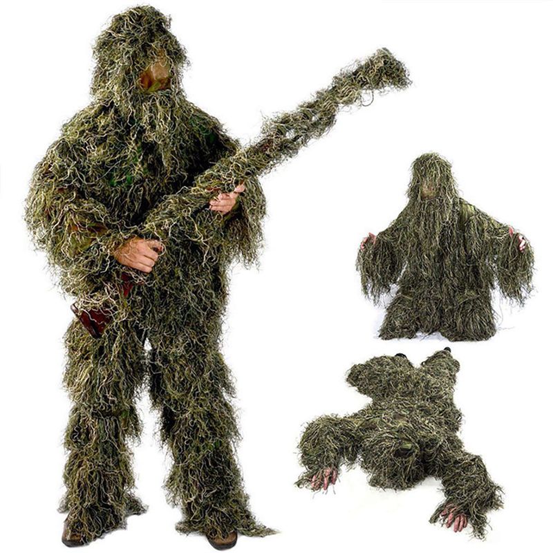 AEF6-2X 5 In 1 Ghillie Suit,3D - огляд і ціна Hunting Outdoor Apparel