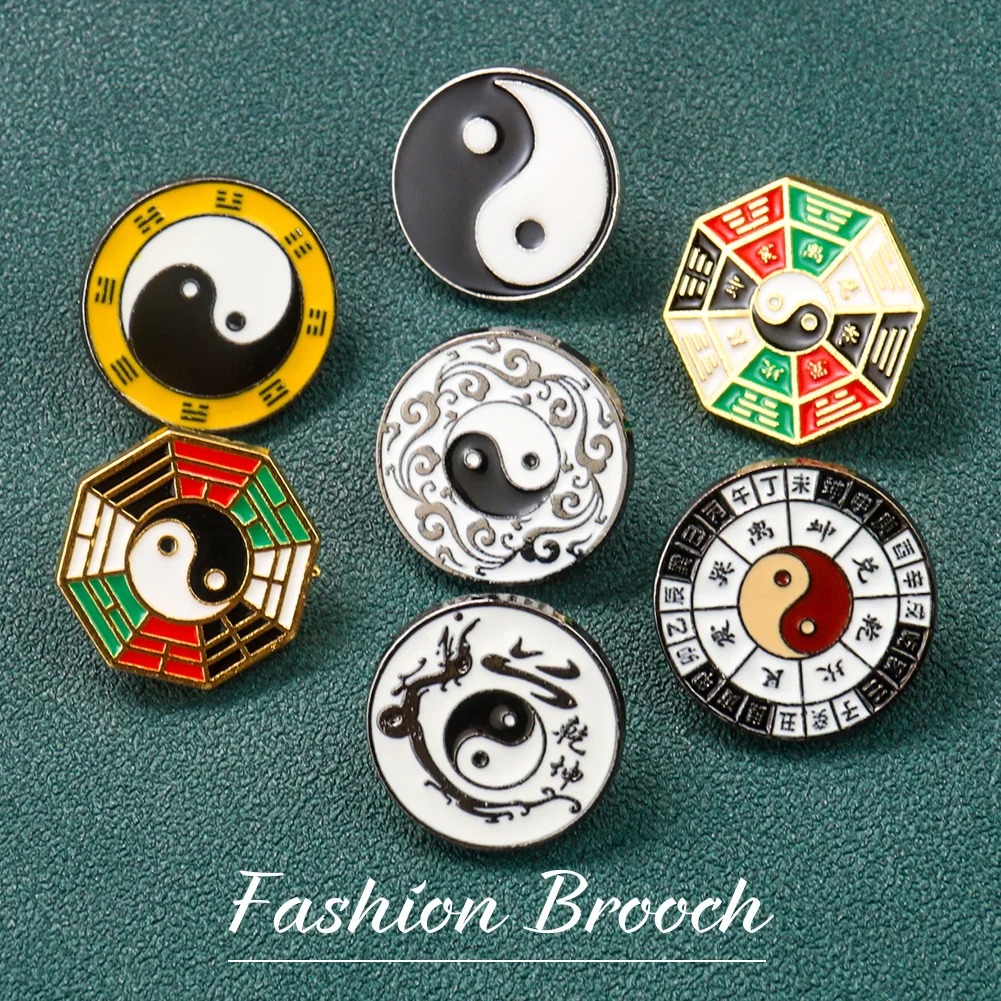 Yin Yang Symbol Metal Brooch C - огляд і ціна Hunting Outdoor Apparel